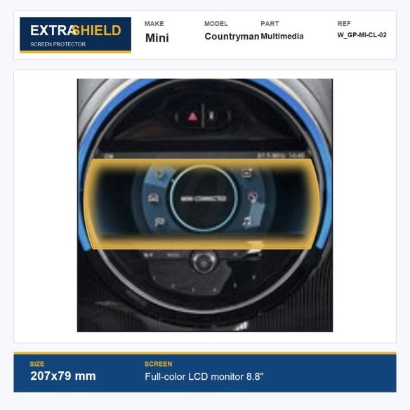 Mini Countryman Multimedia ExtraShield Screen Protector