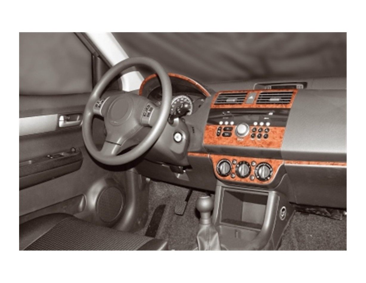 Suzuki Swift Comfort 04.05 - 12.10 Kit Rivestimento Cruscotto all'interno del veicolo Cruscotti personalizzati 10-Decori