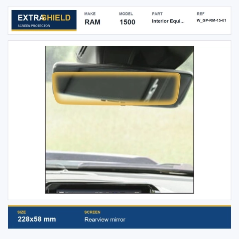 RAM 1500 Interior Equipment ExtraShield Screen Protector