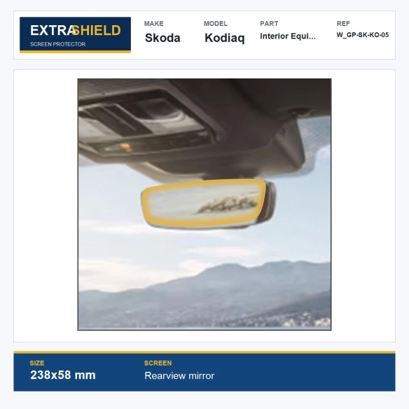 Skoda Kodiaq Interior Equipment ExtraShield Screen Protector