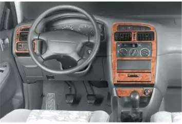 Toyota Avensis 01.03 - 12.05 Kit Rivestimento Cruscotto all'interno del veicolo Cruscotti personalizzati 9-Decori