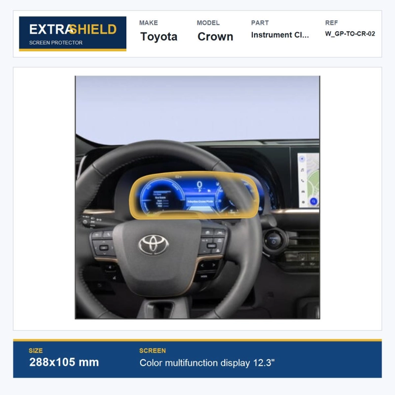 Toyota Crown Instrument Cluster ExtraShield Screen Protector