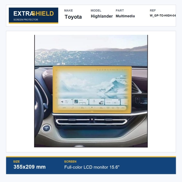 Toyota Highlander Multimedia ExtraShield Screen Protector