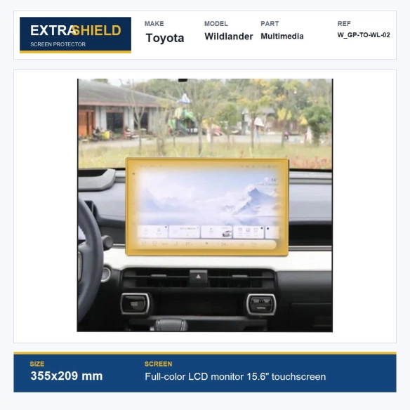 Toyota Wildlander Multimedia ExtraShield Screen Protector