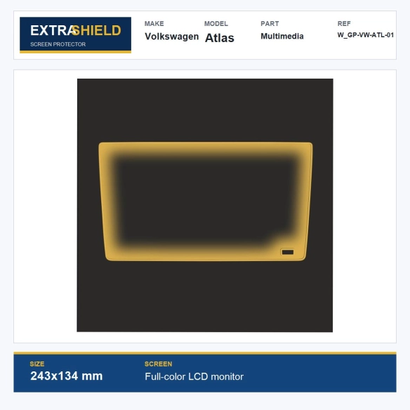 Volkswagen Atlas Multimedia ExtraShield Screen Protector
