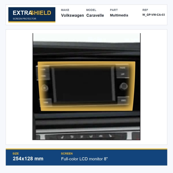 Volkswagen Caravelle Multimedia ExtraShield Screen Protector