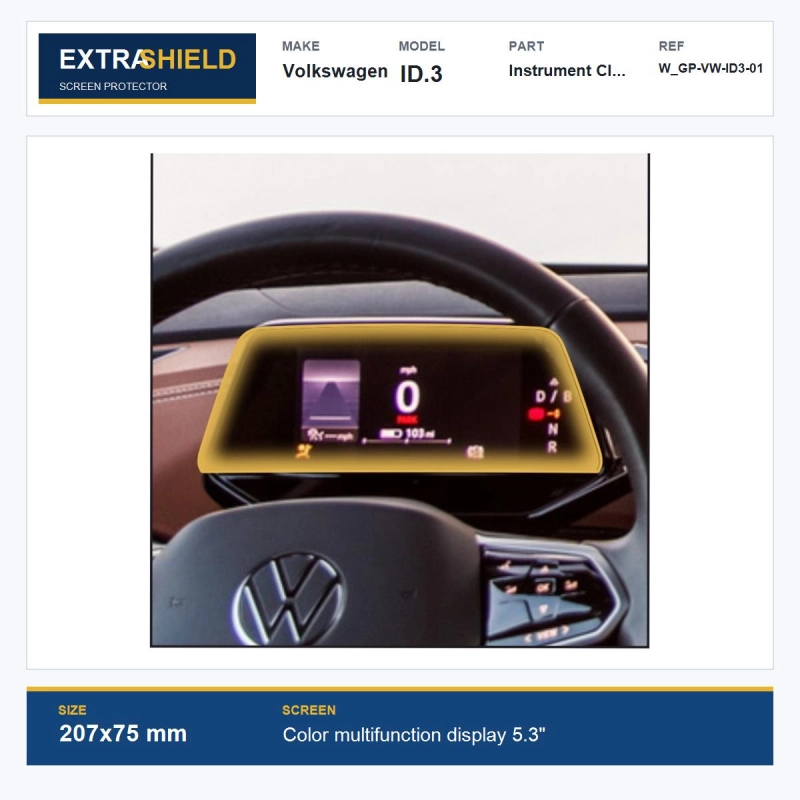Volkswagen ID.3 Instrument Cluster ExtraShield Screen Protector