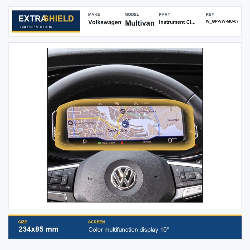 Volkswagen Multivan Instrument Cluster ExtraShield Screen Protector