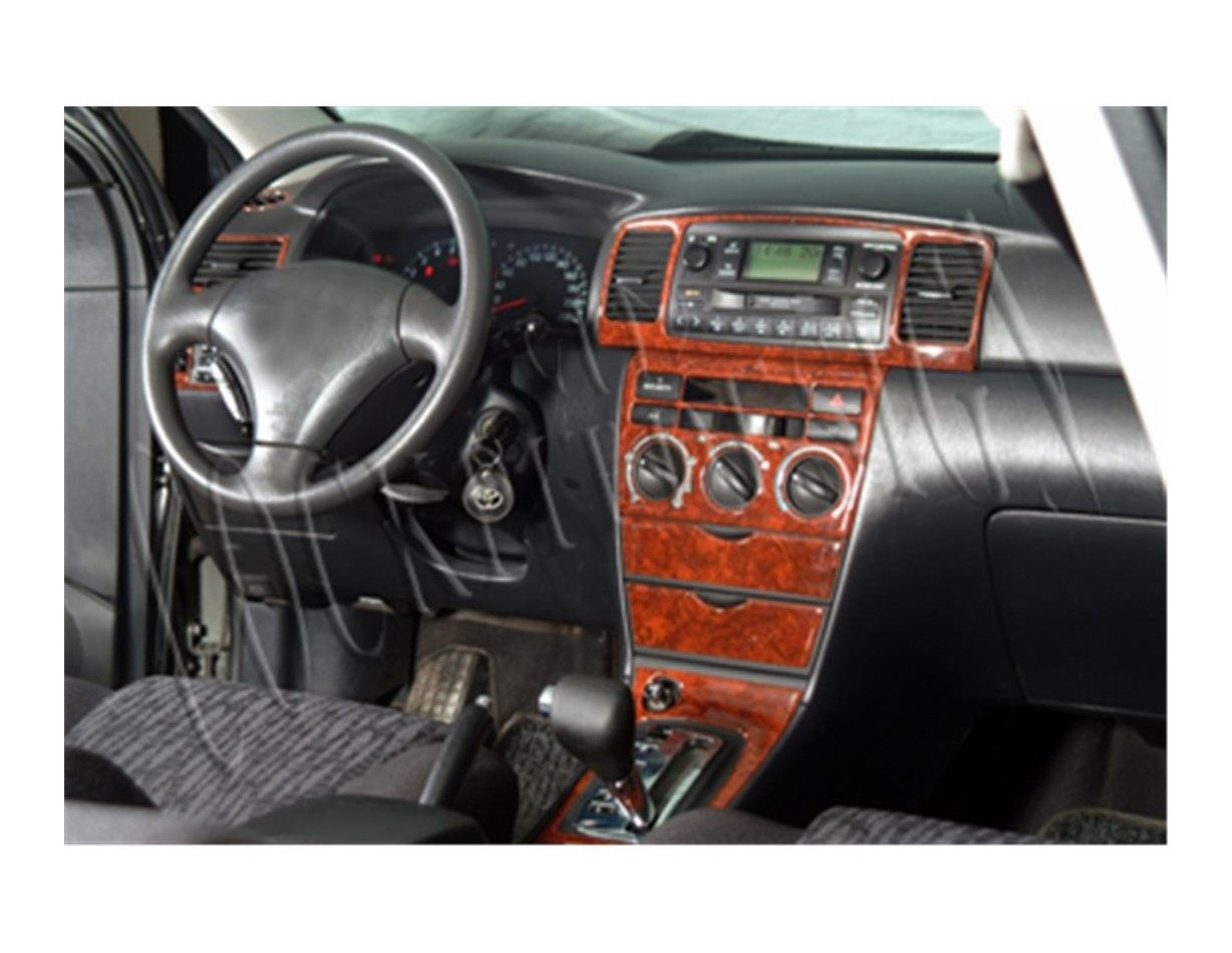 Toyota Corolla 03.02 - 05.04 Kit Rivestimento Cruscotto all'interno del veicolo Cruscotti personalizzati 18-Decori
