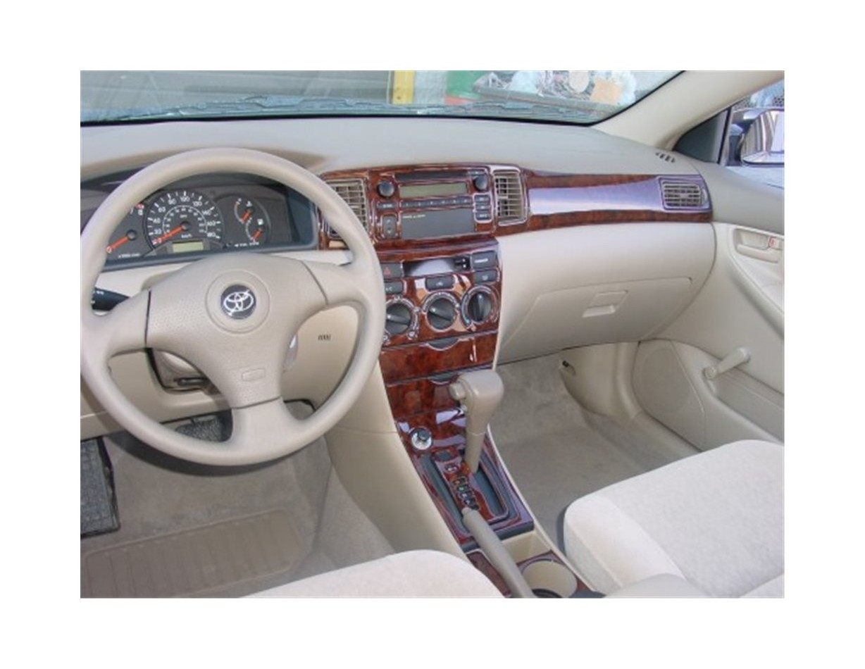 Toyota Corolla 06.04 - 08.07 Kit Rivestimento Cruscotto all'interno del veicolo Cruscotti personalizzati 19-Decori