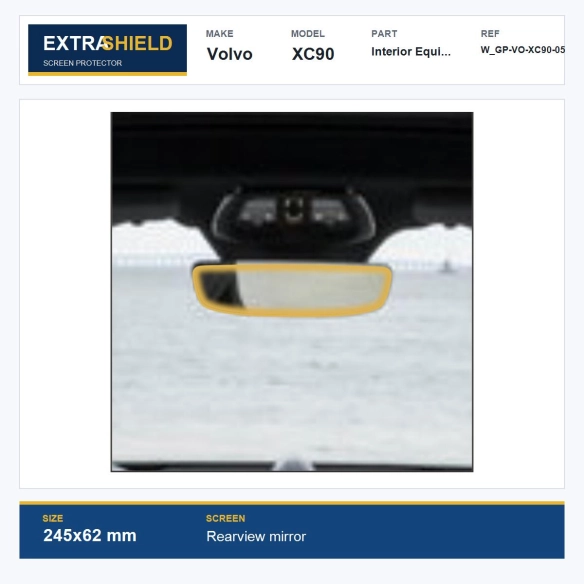 Volvo XC90 Interior Equipment ExtraShield Screen Protector