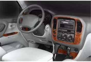 Toyota Landcruiser 05.98 - 12.03 Kit Rivestimento Cruscotto all'interno del veicolo Cruscotti personalizzati 16-Decori