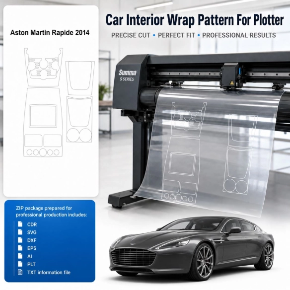 Dima di taglio interni Aston Martin Rapide 2014 per PPF e wrapping