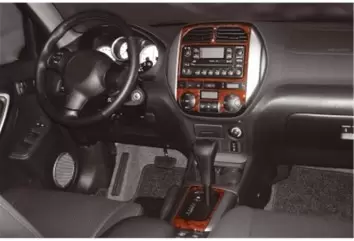 Toyota Rav 4 XA20 11.03 - 12.04 Kit Rivestimento Cruscotto all'interno del veicolo Cruscotti personalizzati 4-Decori