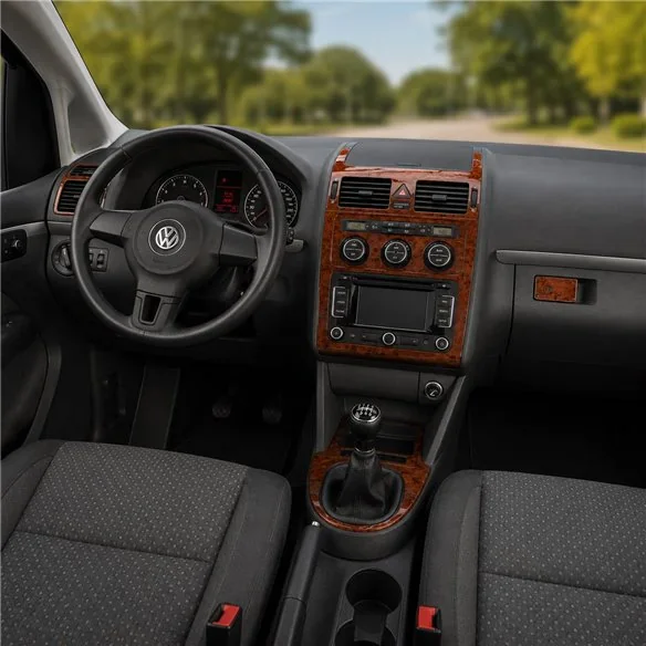 Volkswagen Touran 2003-2009 kit cruscotto 3D, 11 pezzi