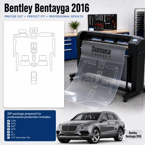 Dima di taglio interni Bentley Bentayga 2016 per PPF e wrapping