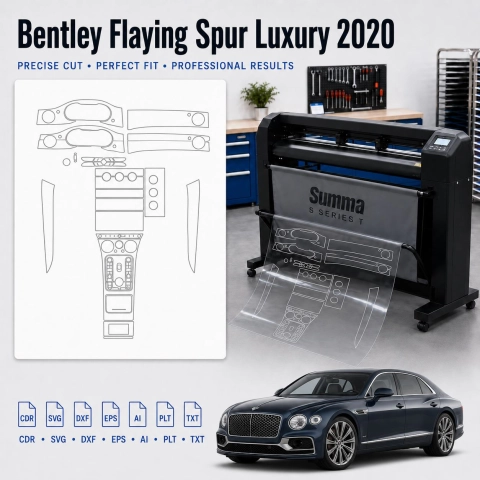 Dima di taglio interni Bentley Flaying Spur Luxury 2020 per PPF e wrapping