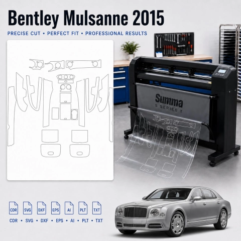 Dima di taglio interni Bentley Mulsanne 2015 per PPF e wrapping