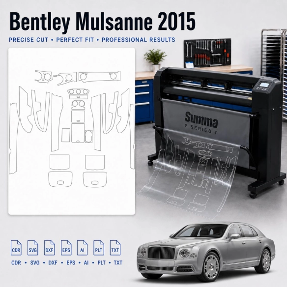 Dima di taglio interni Bentley Mulsanne 2015 per PPF e wrapping
