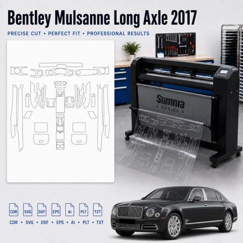 Dima di taglio interni Bentley Mulsanne Long Axle 2017 per PPF e wrapping