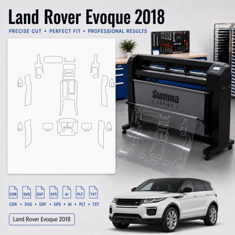 Dima di taglio interni Land Rover Evoque 2018 per PPF e wrapping