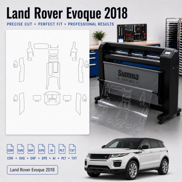 Dima di taglio interni Land Rover Evoque 2018 per PPF e wrapping