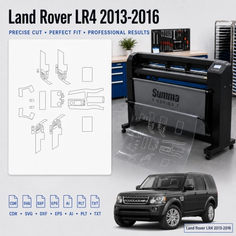 Dima di taglio interni Land Rover Lr4 2013 2016 per PPF e wrapping