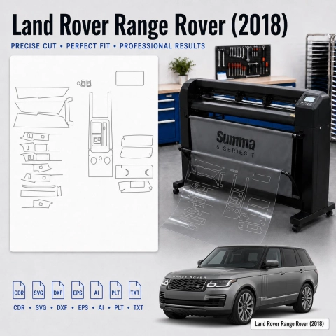 Dima di taglio interni Land Rover Range Rover 2018 per PPF e wrapping