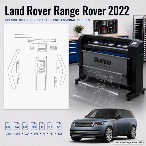 Dima di taglio interni Land Rover Range Rover 2022 per PPF e wrapping