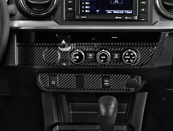 Toyota Tacoma DoubleCab 2016-2020 Kit Rivestimento Cruscotto all'interno del veicolo Cruscotti personalizzati 44-Decori