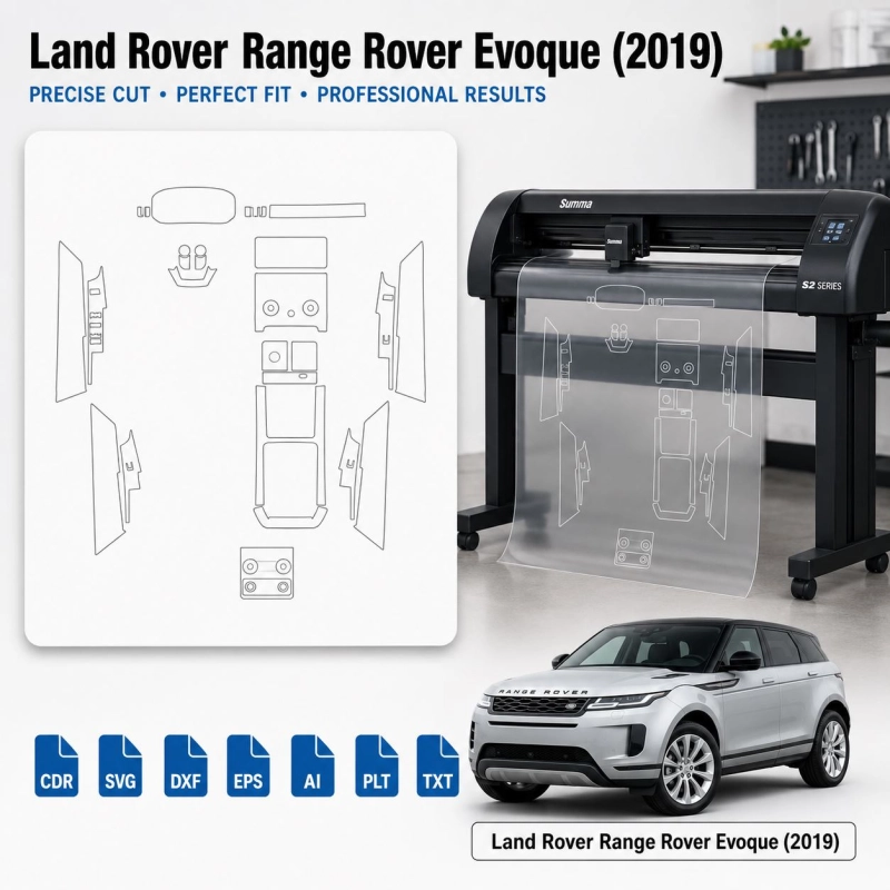 Dima di taglio interni Land Rover Range Rover Evoque 2019 per PPF e wrapping