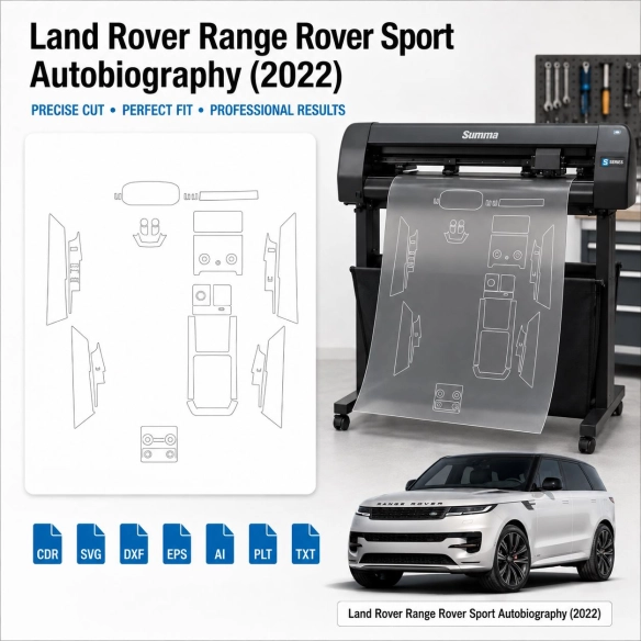 Dima di taglio interni Land Rover Range Rover Sport Autobiography 2022 per PPF e wrapping