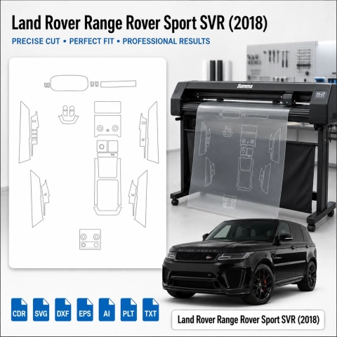 Dima di taglio interni Land Rover Range Rover Sport Svr 2018 per PPF e wrapping