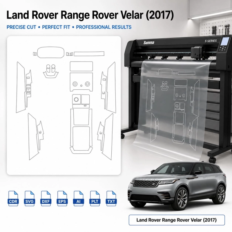 Dima di taglio interni Land Rover Range Rover Velar 2017 per PPF e wrapping