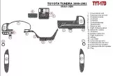 Toyota Tundra 2000-2002 4 Doors, OEM Compliance, 20 Parts Mascherine sagomate per rivestimento cruscotti 
