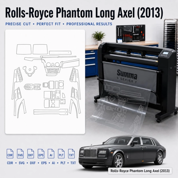Dima di taglio interni Rolls-Royce Phantom Long Axle 2013 per PPF e wrapping