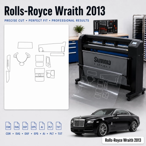 Dima di taglio interni Rolls-Royce Wraith 2013 per PPF e wrapping