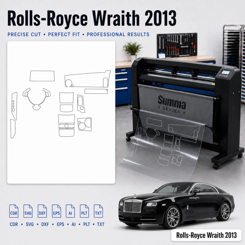 Dima di taglio interni Rolls-Royce Wraith 2013 per PPF e wrapping