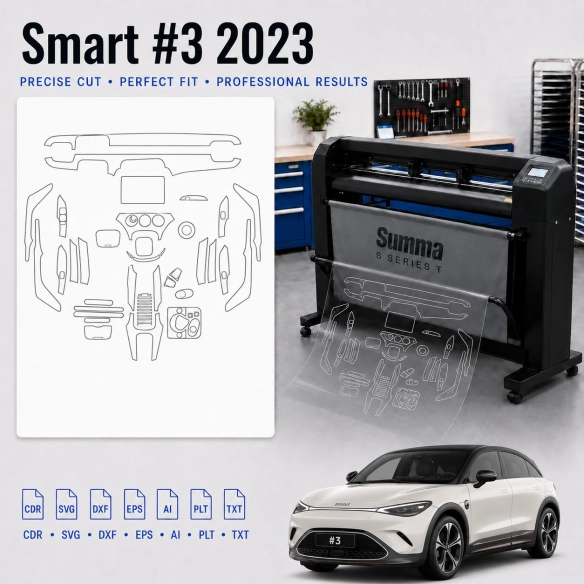 Dima di taglio interni Smart 3 2023 per PPF e wrapping
