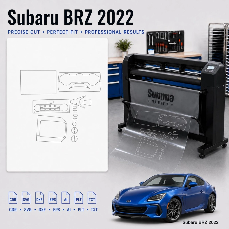 Dima di taglio interni Subaru BRZ 2022 per PPF e wrapping