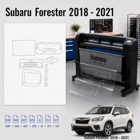 Dima di taglio interni Subaru Forester 2018 2021 per PPF e wrapping