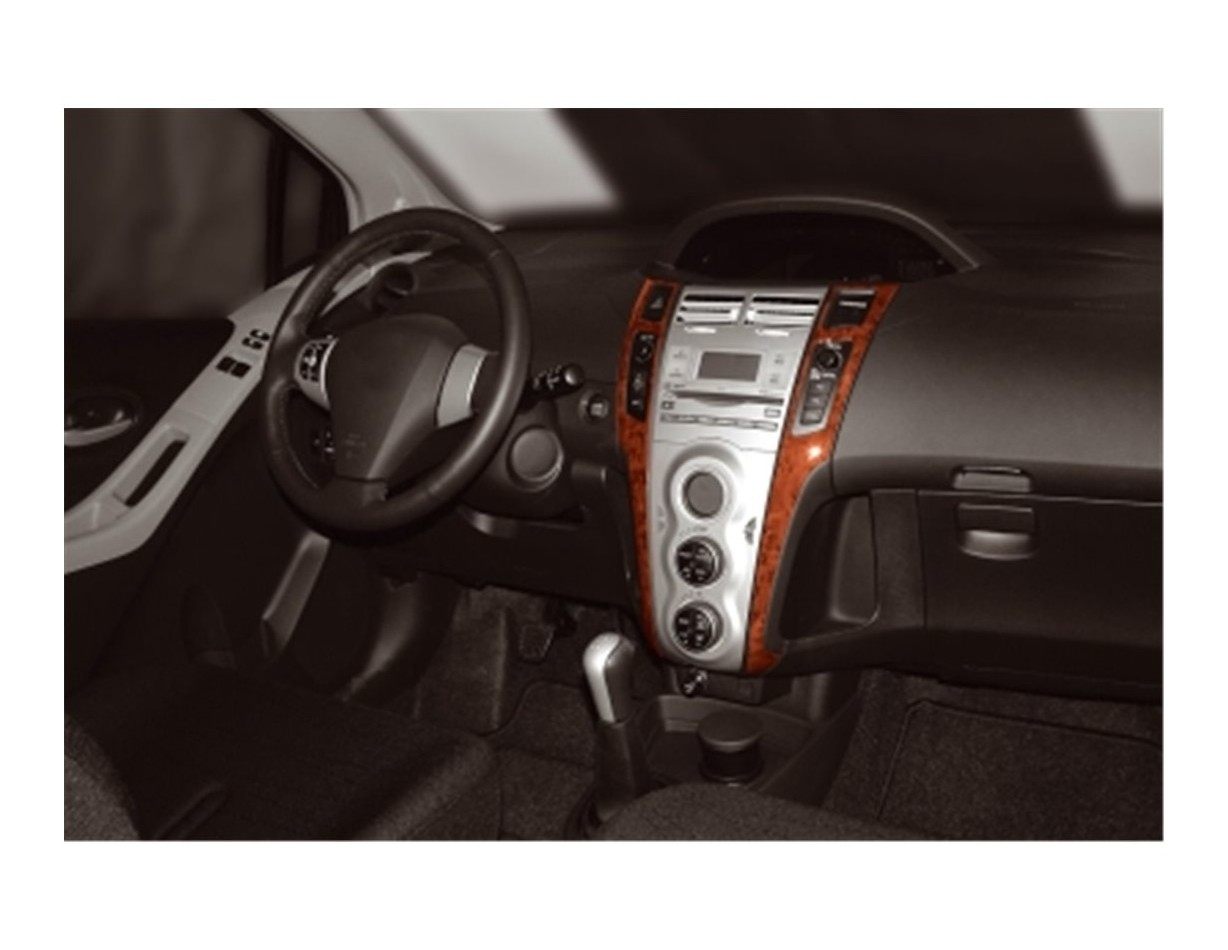 Toyota Yaris 12.05 - 12.09 Kit Rivestimento Cruscotto all'interno del veicolo Cruscotti personalizzati 2-Decori