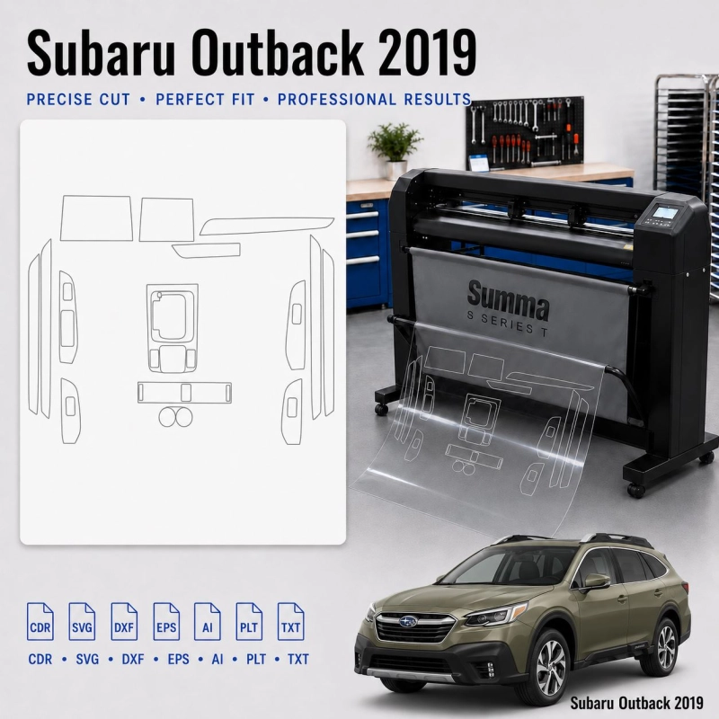 Dima di taglio interni Subaru Outback 2019 per PPF e wrapping