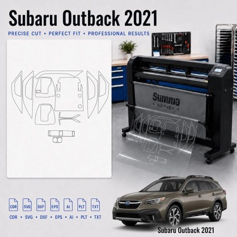 Dima di taglio interni Subaru Outback 2021 per PPF e wrapping