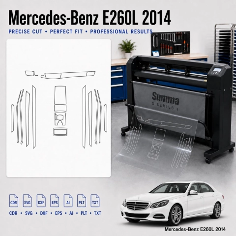 Dima di taglio interni Mercedes Benz E260l 2014 per PPF e wrapping