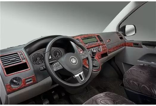 Volkswagen Carevelle T6 09.2009 Kit Rivestimento Cruscotto all'interno del veicolo Cruscotti personalizzati 37-Decori