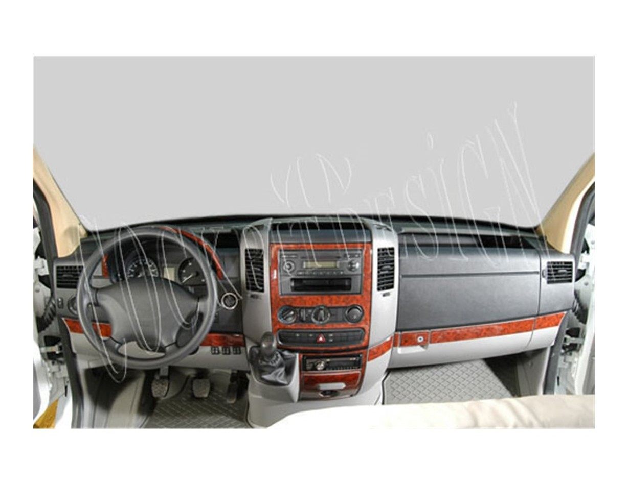 Volkswagen Crafter 04.2006 Kit Rivestimento Cruscotto all'interno del veicolo Cruscotti personalizzati 18-Decori