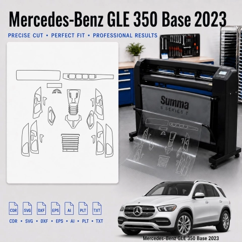 Dima di taglio interni Mercedes Benz GLE 350 Base 2023 per PPF e wrapping