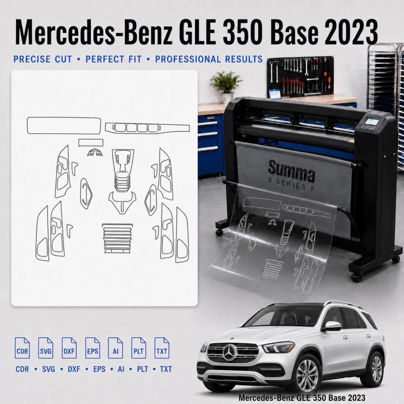 Dima di taglio interni Mercedes Benz GLE 350 Base 2023 per PPF e wrapping