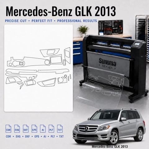 Dima di taglio interni Mercedes Benz Glk 2013 per PPF e wrapping